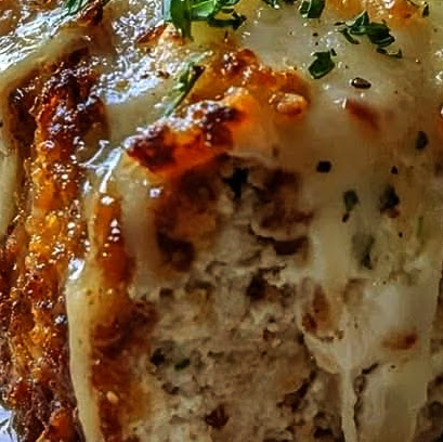 Garlic Parmesan Chicken Meatloaf
