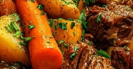 Slow Cooker Beef Stew with Carrots and Potatoes