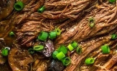 Slow Cooker Beef Brisket with Mushrooms & Onions