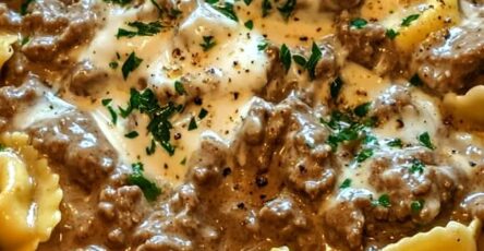 Skillet Beef Stroganoff Tortellini