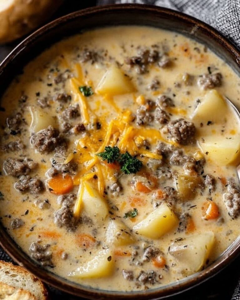 How to Make Creamy Potato and Hamburger Soup