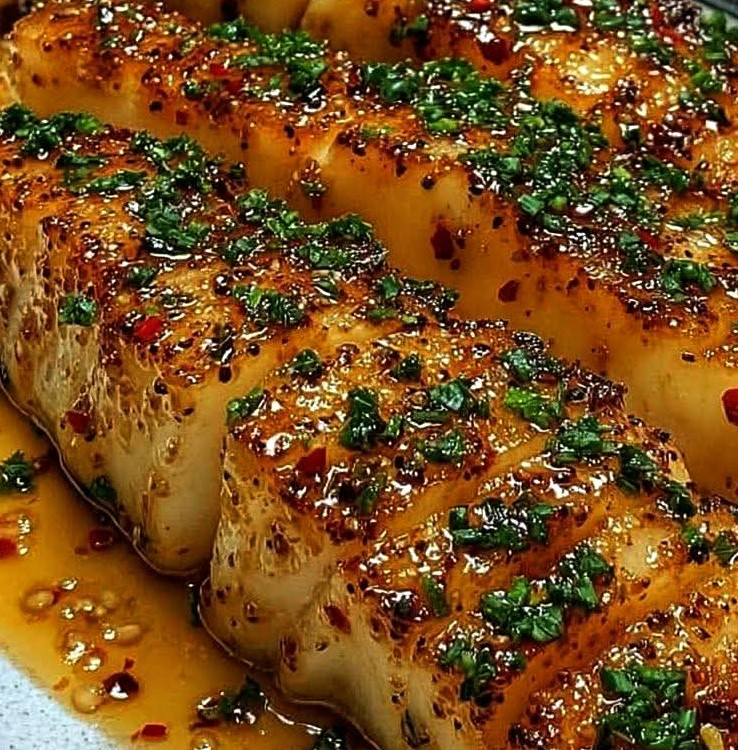 Garlic Butter Cod Strips with Sweet Chili Lime Sauce Garlic Butter Cod Strips with Sweet Chili Lime Sauce