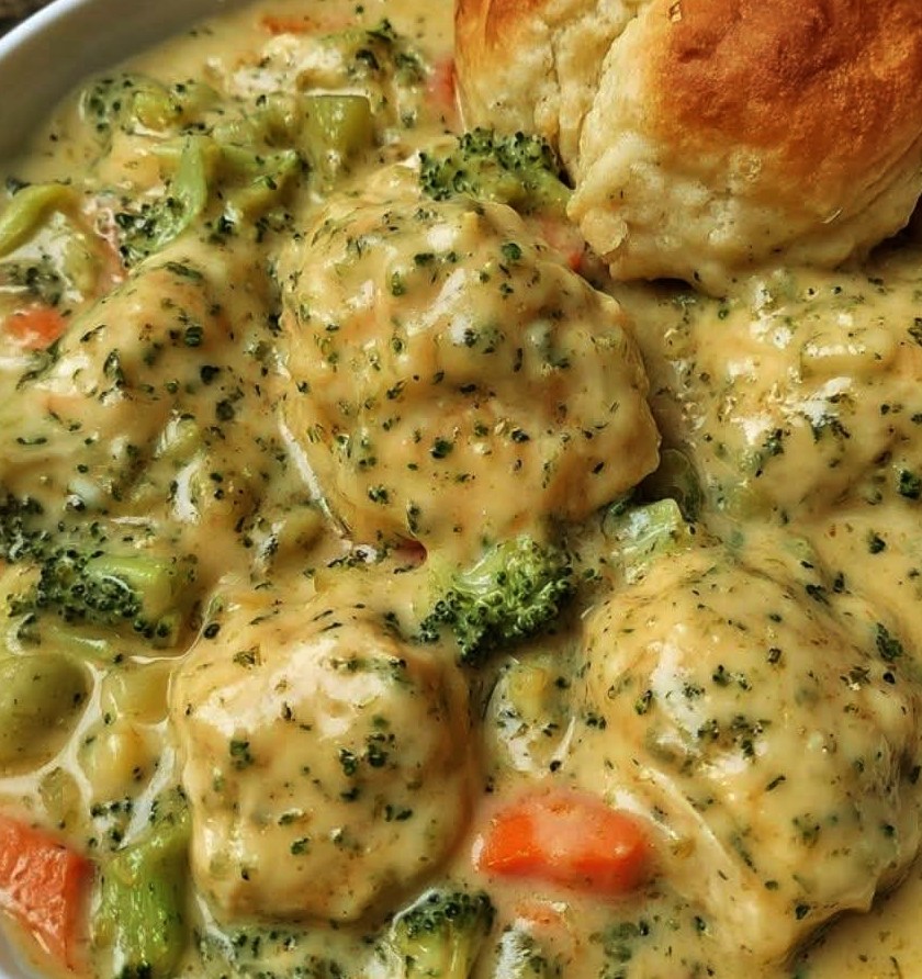 One-Pot Cheddar Chicken Broccoli & Dumplings One-Pot Cheddar Chicken Broccoli & Dumplings