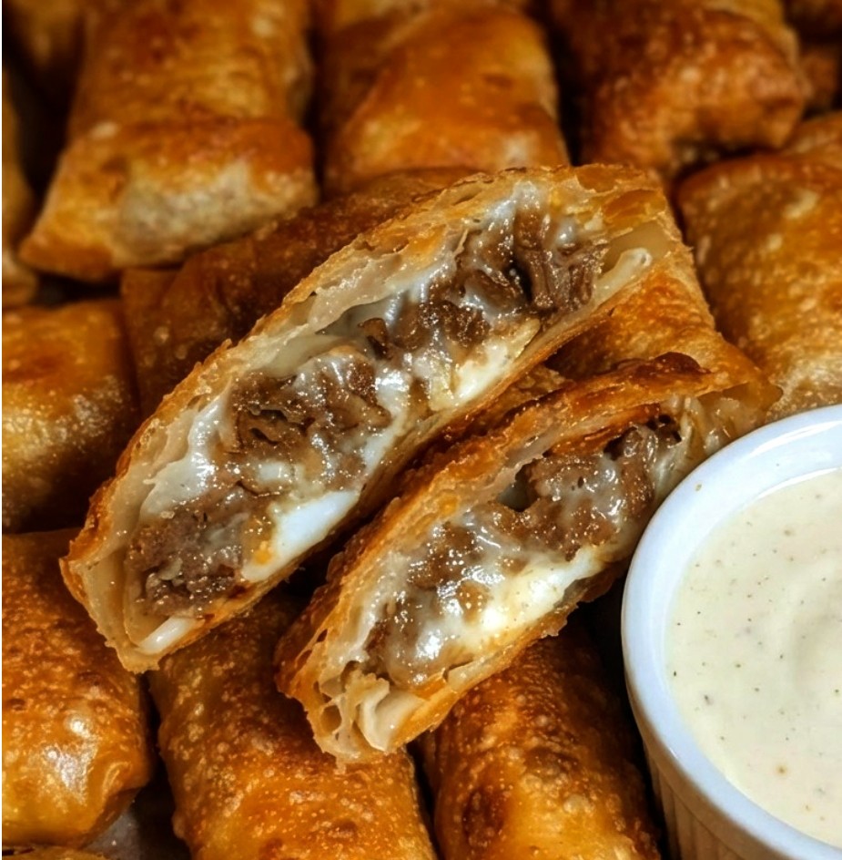Crispy Philly Cheesesteak Egg Rolls Crispy Philly Cheesesteak Egg Rolls