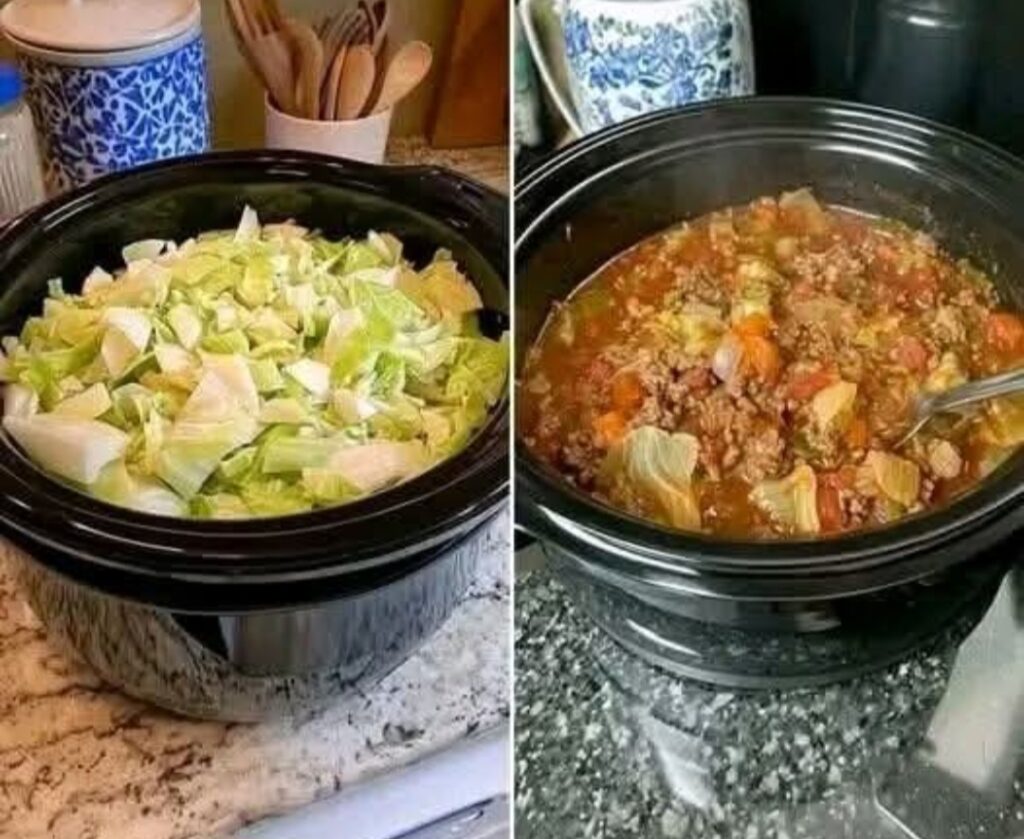 Hearty Meaty Cabbage Soup