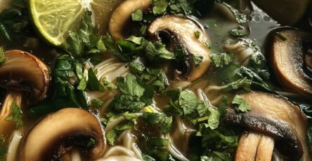 Easy Healing Ginger Garlic Noodle Soup