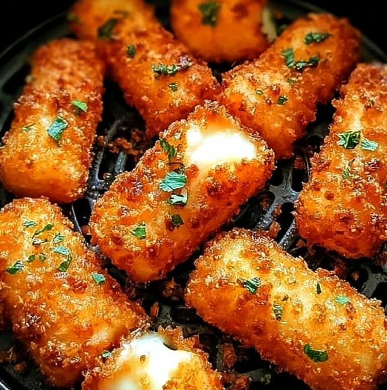 Air Fryer Buffalo Chicken Mozzarella Sticks