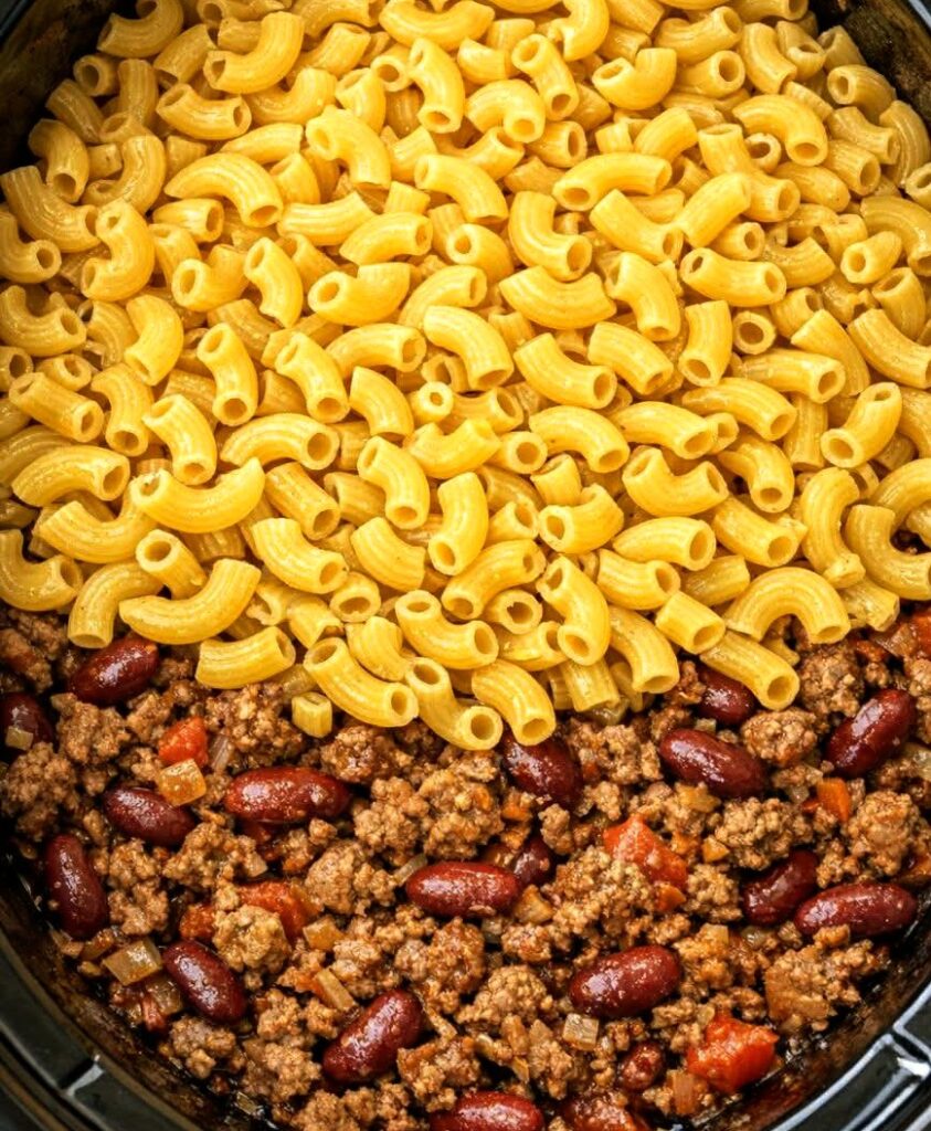 5-Ingredient Slow Cooker Chili Mac