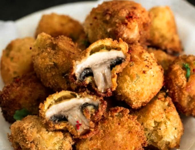 Champignons Panés Croustillants Champignons Panés Croustillants