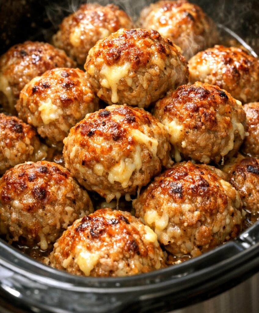 3-Ingredient Slow Cooker Sausage Balls