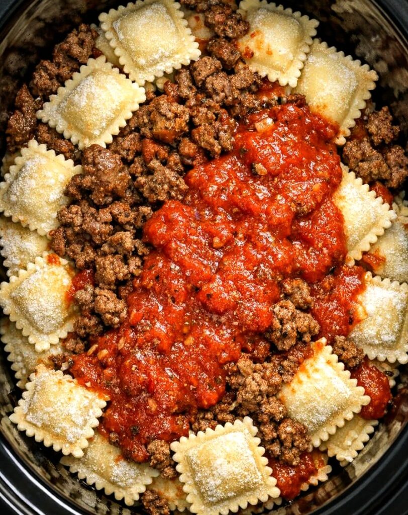 Slow Cooker Ravioli Lasagna Slow Cooker Ravioli Lasagna