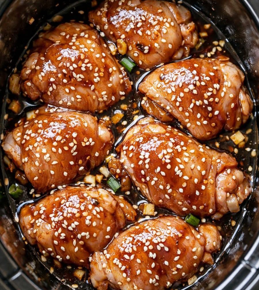 5-Ingredient Slow Cooker Honey Sesame Chicken 5-Ingredient Slow Cooker Honey Sesame Chicken