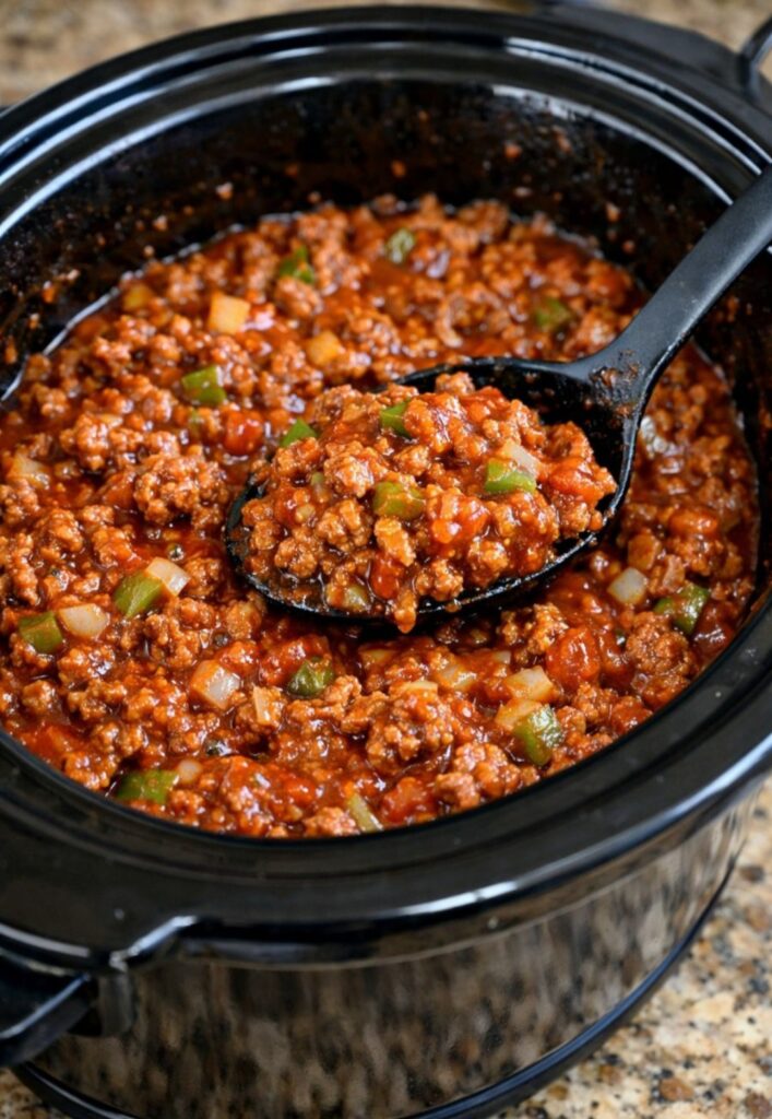 Slow Cooker Beef Sloppy Joes