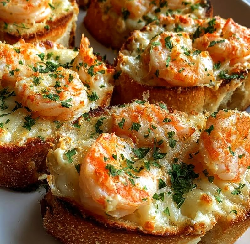 Crabby Shrimp-Stuffed Garlic Bread Bombs Crabby Shrimp-Stuffed Garlic Bread Bombs