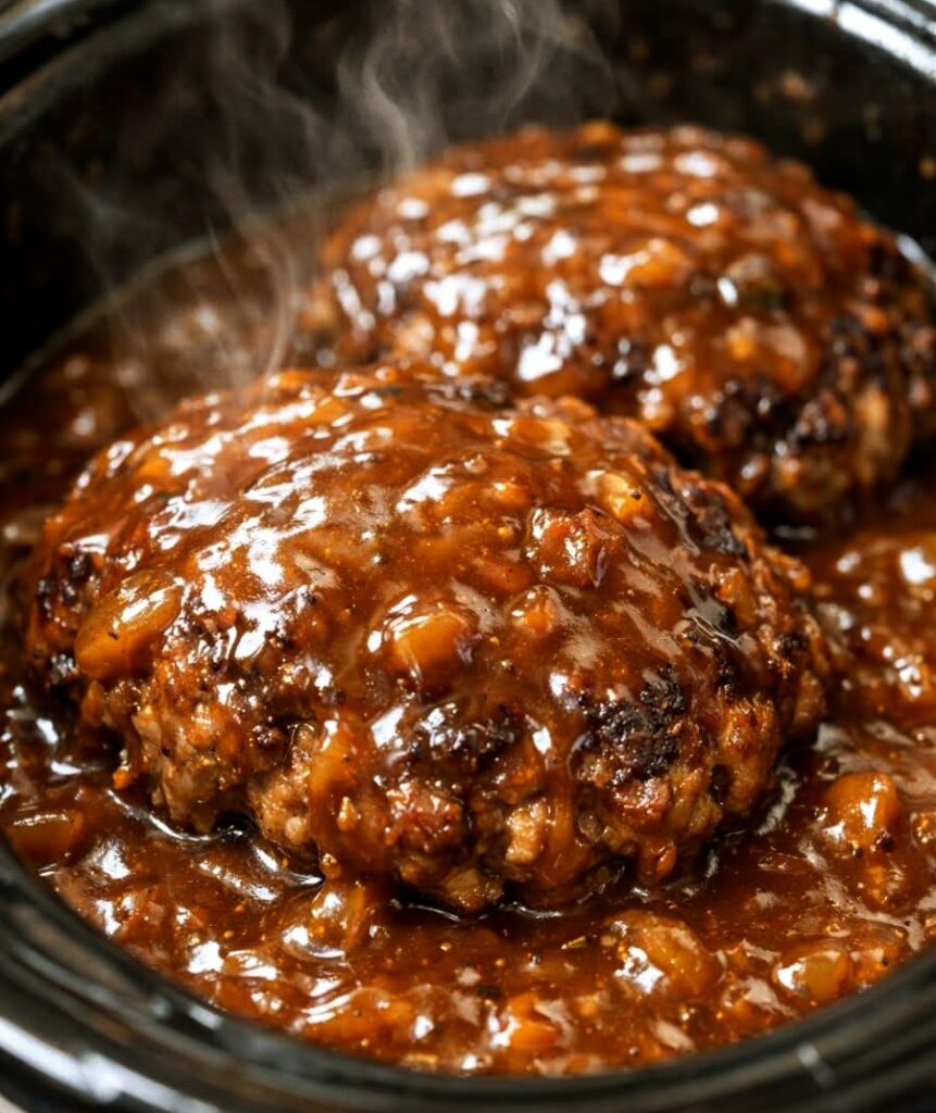 3-Ingredient Slow Cooker Cubed Steak with Gravy