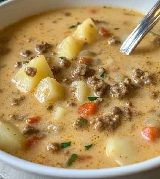 Creamy Cheeseburger Soup