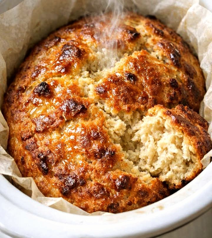 Soft & Buttery 3-Ingredient Slow Cooker Bread
