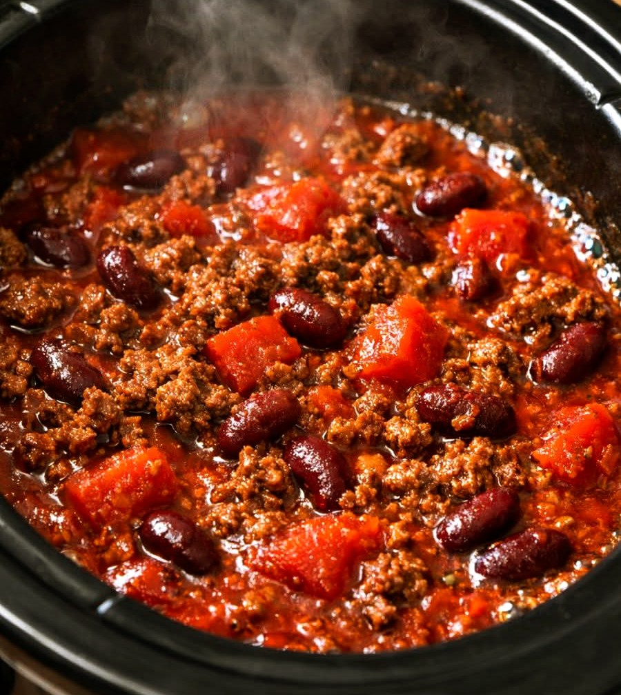 Slow Cooker 3-Ingredient Chili