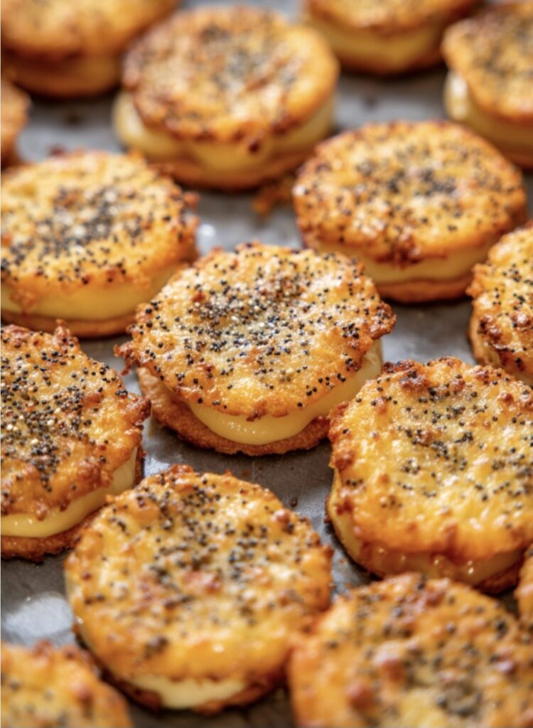Savory sandwich cookies