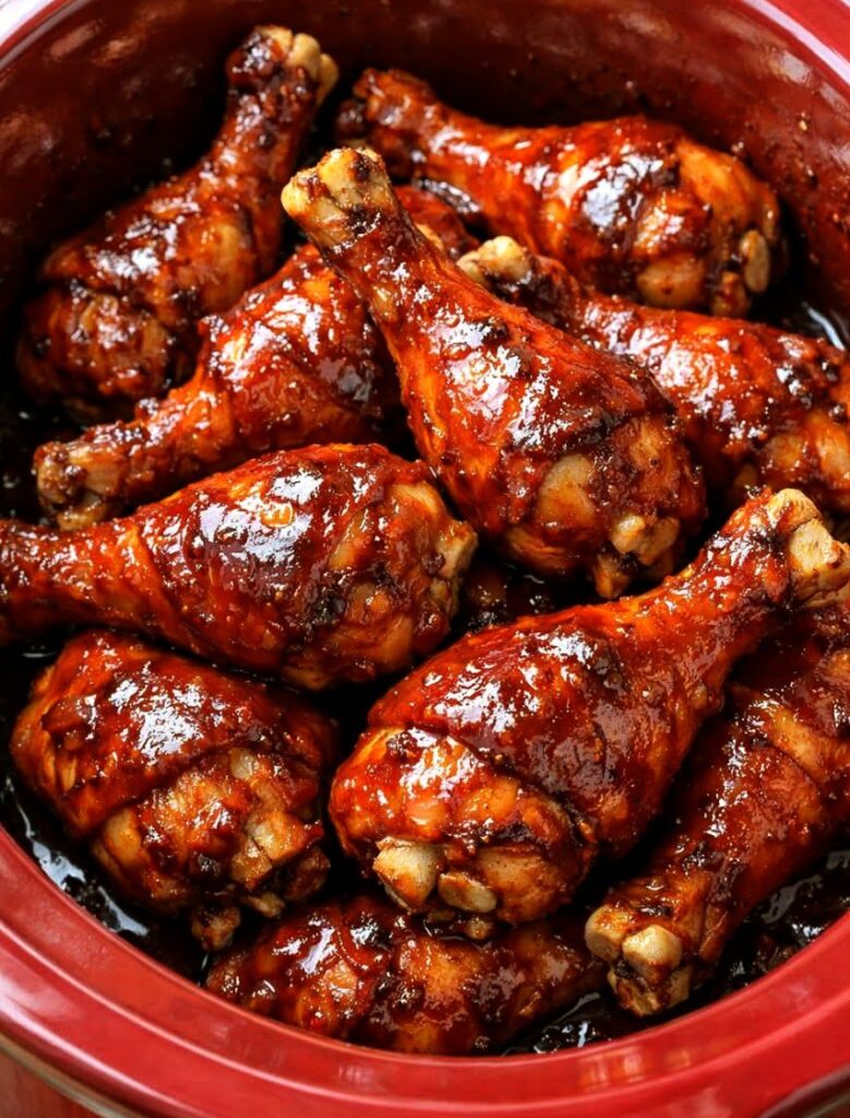 Easy Slow Cooker BBQ Chicken Drumsticks