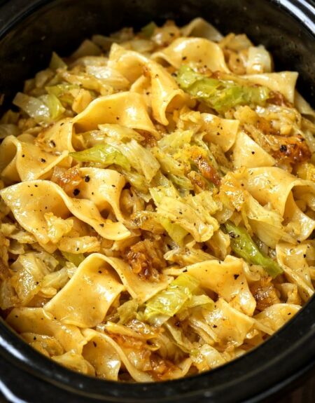 Slow Cooker Amish Cabbage Noodles - FULL RECIPE