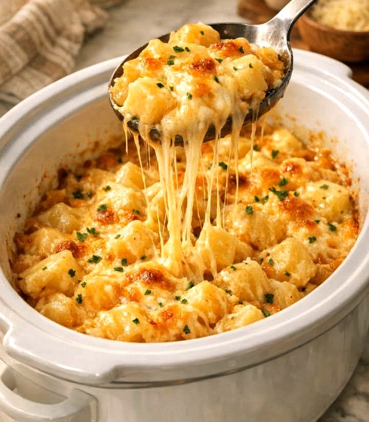 Slow Cooker Cheesy Potatoes