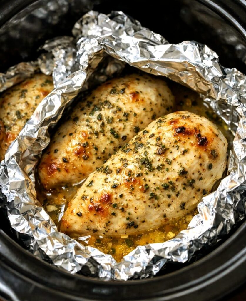 Easy Slow Cooker Ranch Chicken Packets