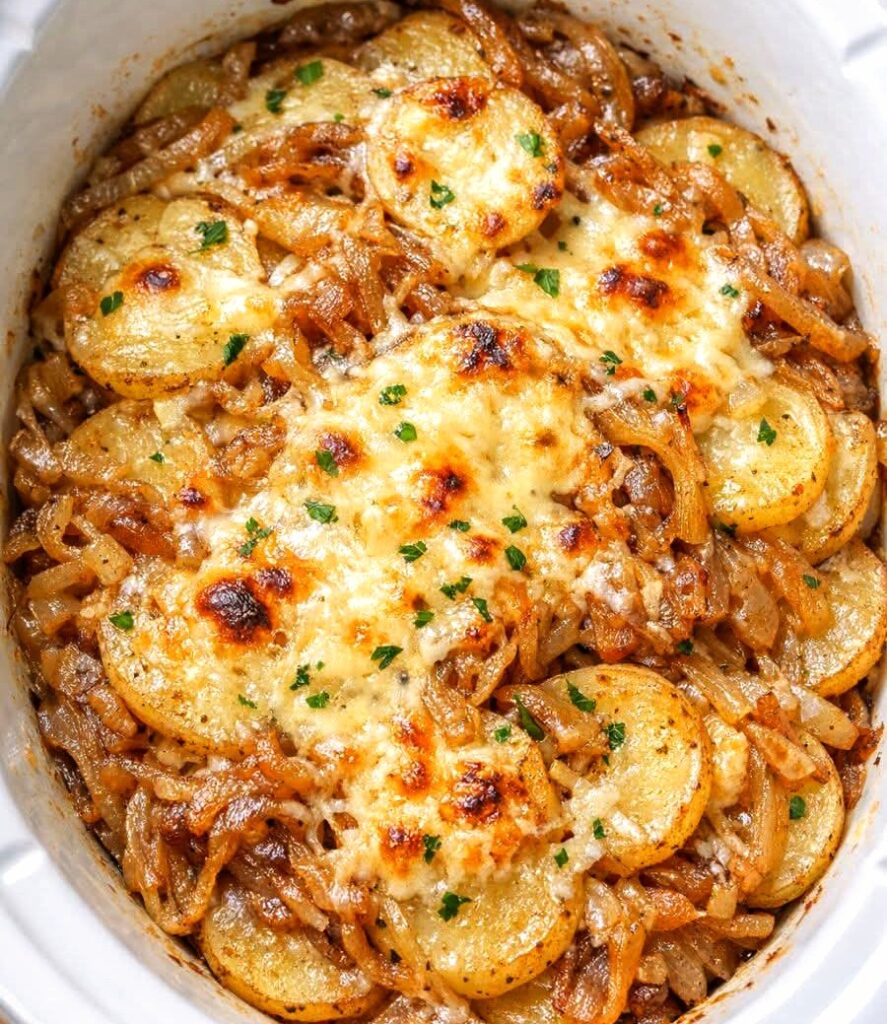 Slow Cooker French Onion Potatoes