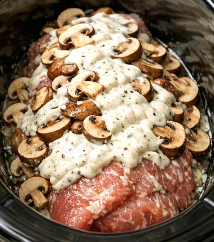 Creamy Mushroom Beef Tenderloin