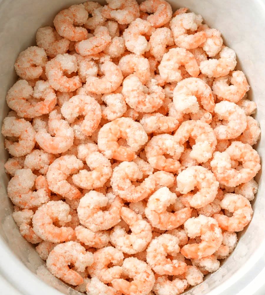 Creamy Slow Cooker Salad Shrimp