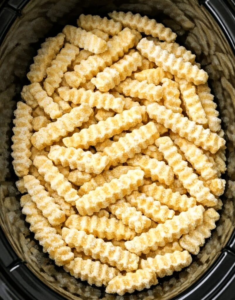 Slow Cooker Cheesy Picnic Potatoes