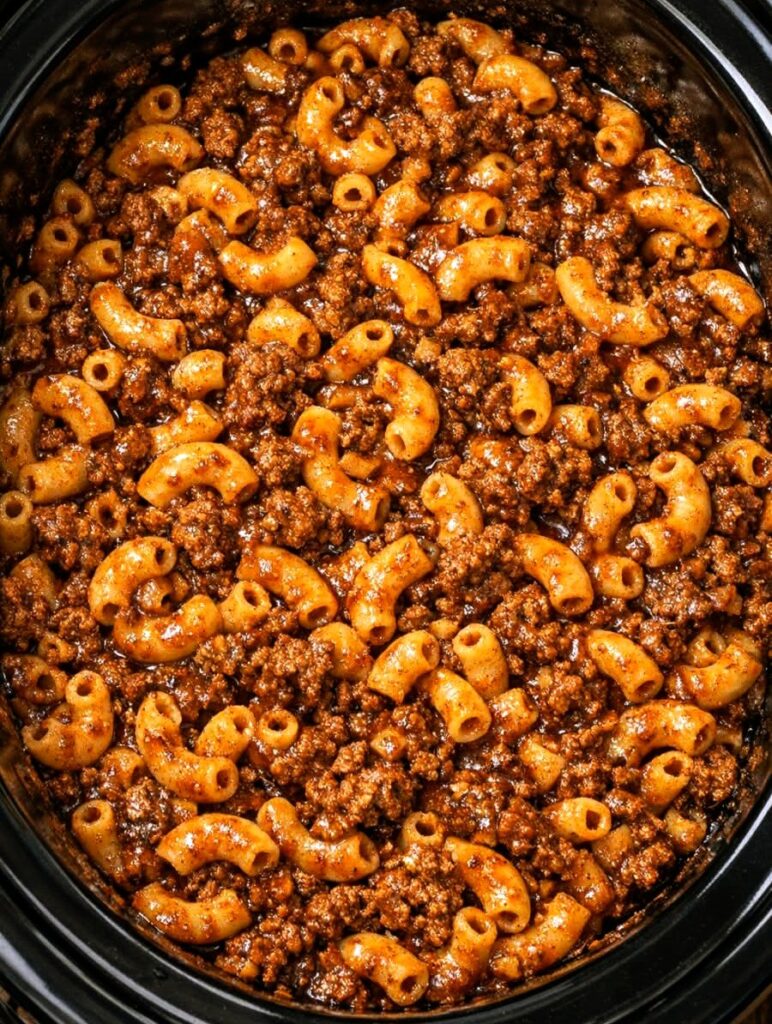 Slow Cooker Taco Macaroni