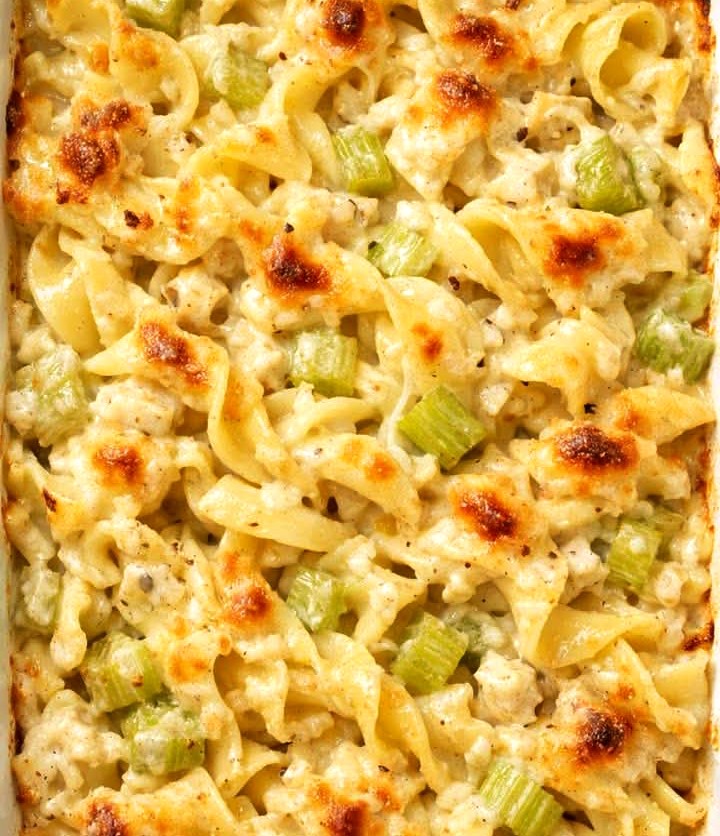 Amish Creamy Celery Noodle Bake