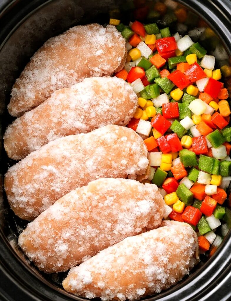 Easy 4-Ingredient Slow Cooker Lemon Chicken