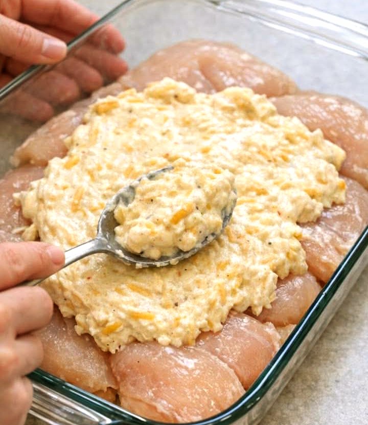 Creamy Cheddar Baked Chicken Casserole