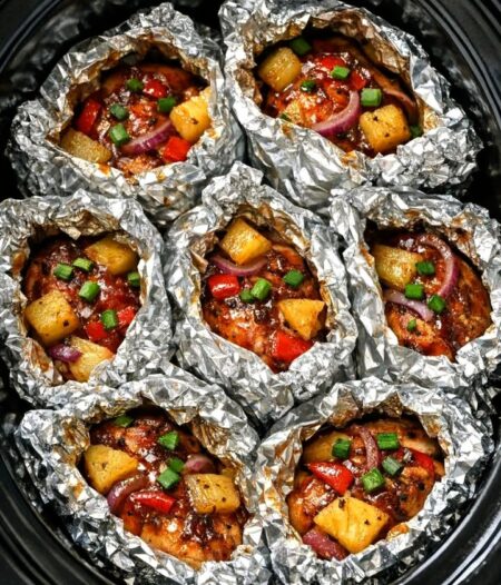 Slow Cooker BBQ Pineapple Chicken - FULL RECIPE