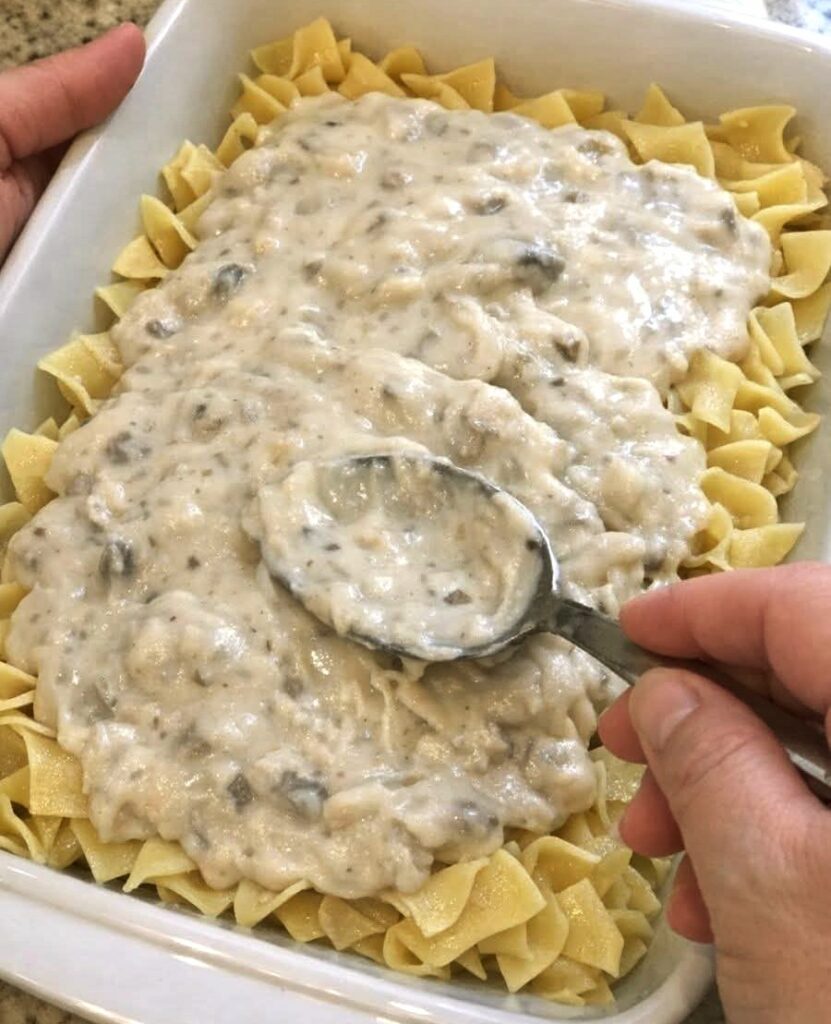 Amish Mushroom Noodle Bake