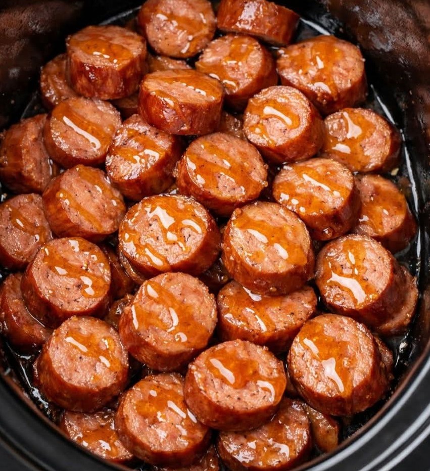 Slow Cooker Beef Sausage Bites