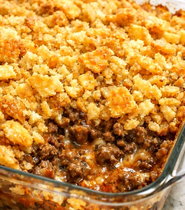 Creamy Amish Beef & Cracker Casserole