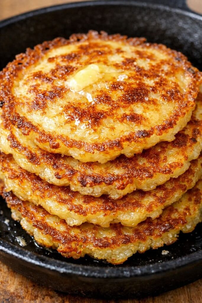 Authentic 4-Ingredient Cornmeal Hoecakes