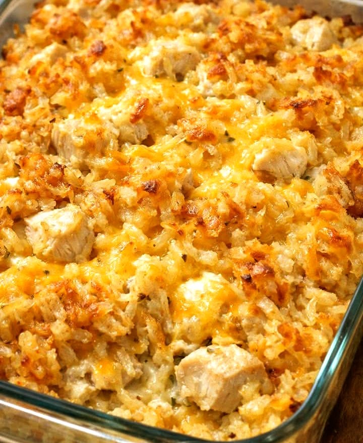 Creamy Hashbrown Chicken Bake Recipe