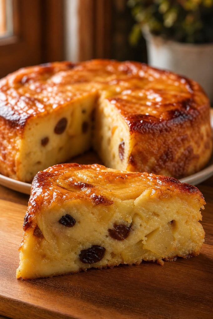 Apple Raisin Flan Cake Recipe