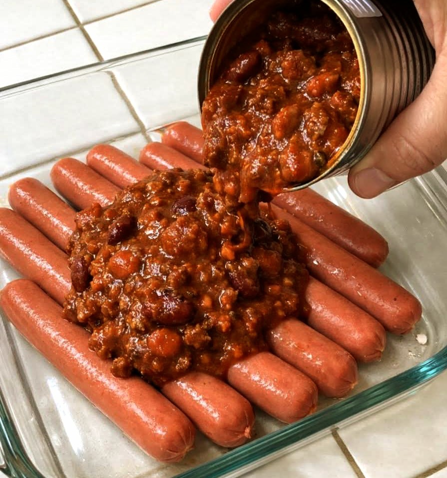 Easy Oven Baked Chili Dog Casserole Recipe
