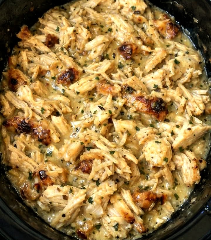 Slow Cooker Amish Wedding Chicken