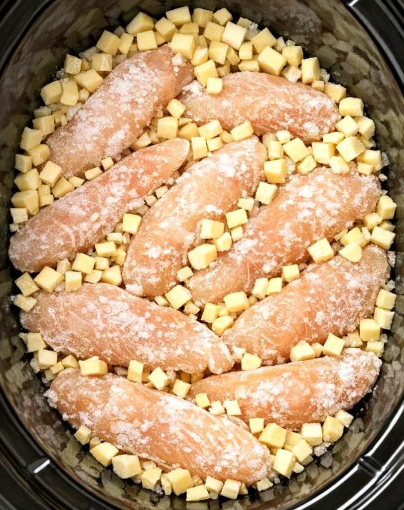Easy 3 Ingredient Slow Cooker Chicken Tenderloins Recipe