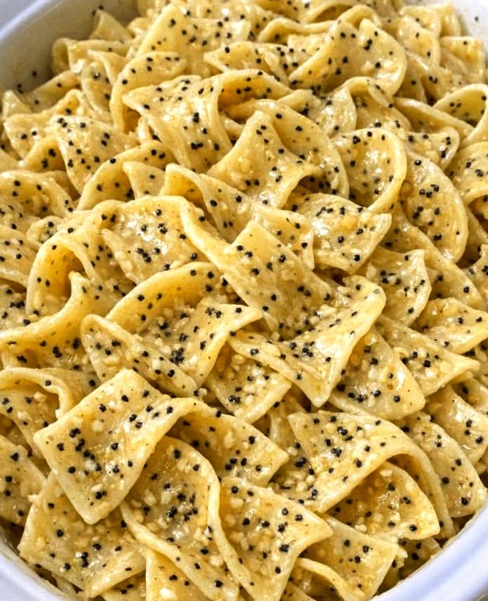 Creamy Amish Poppy Seed Egg Noodle Bake