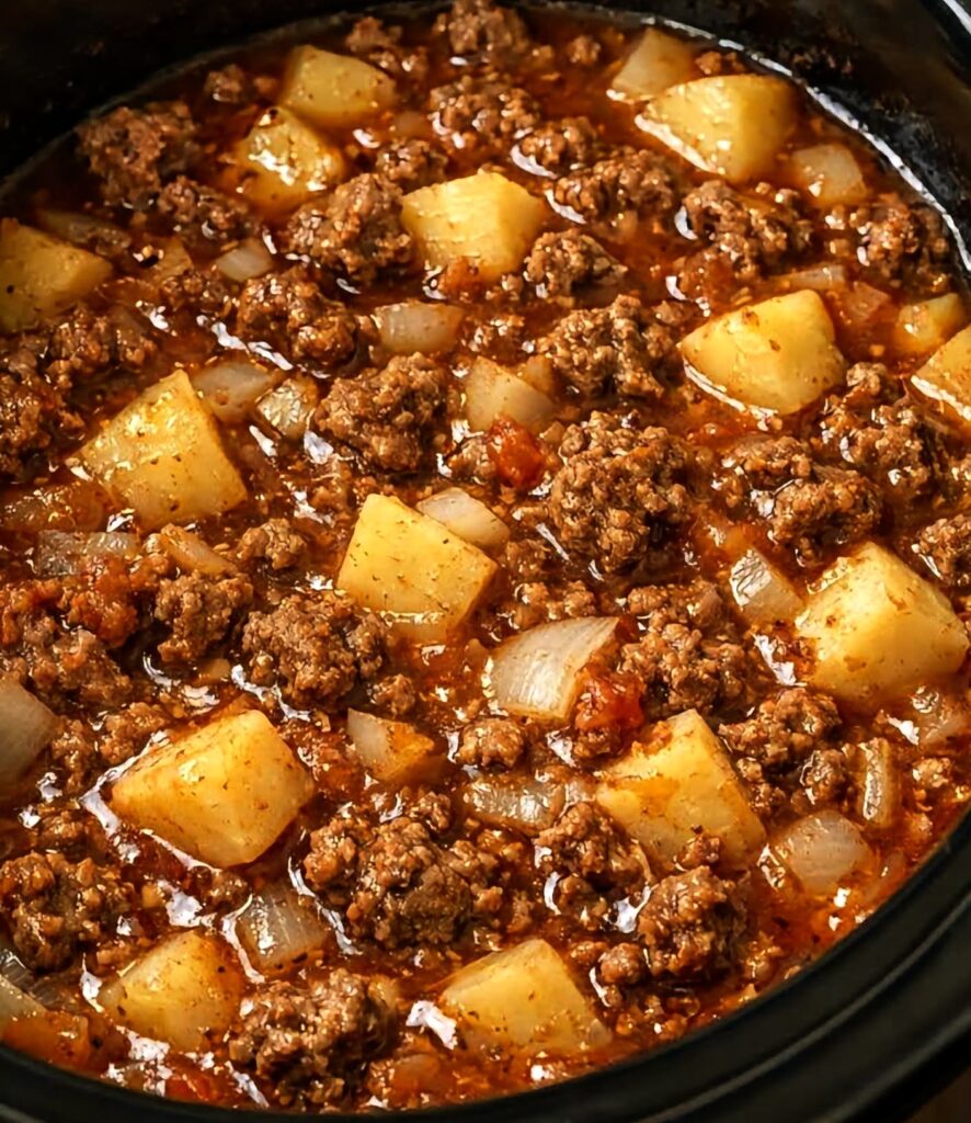 Slow Cooker 4 Ingredient Mulligan Stew Recipe