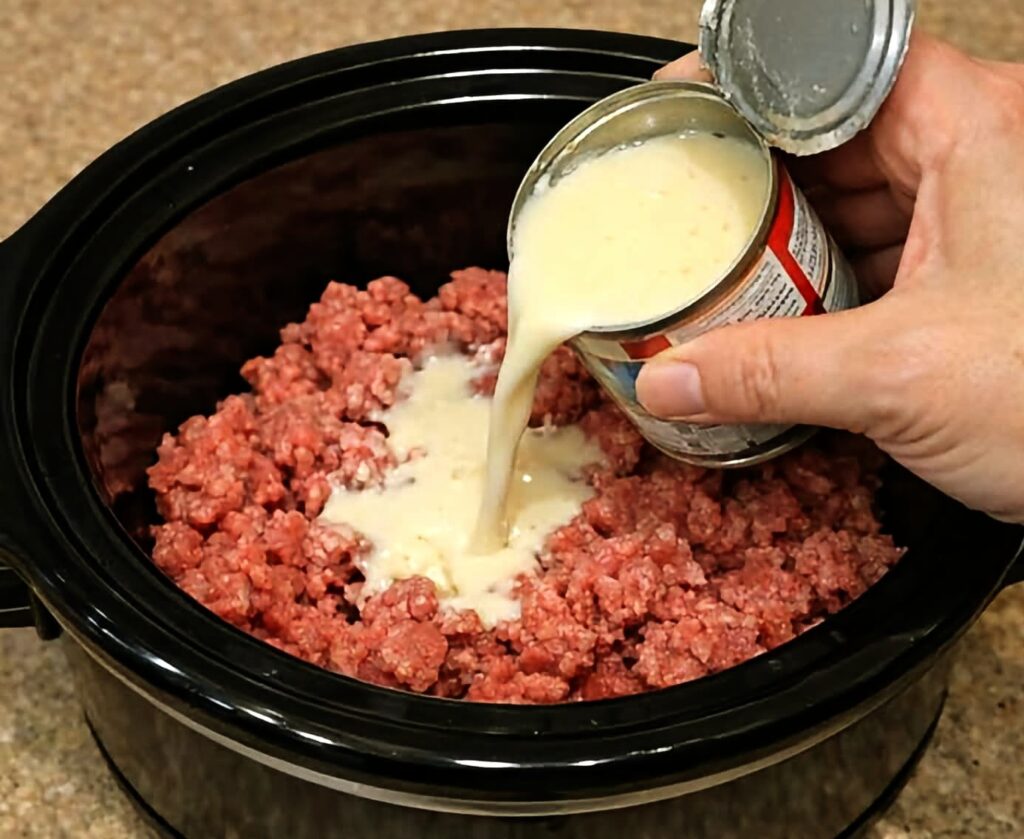 Slow Cooker Poor Man’s Stroganoff Recipe