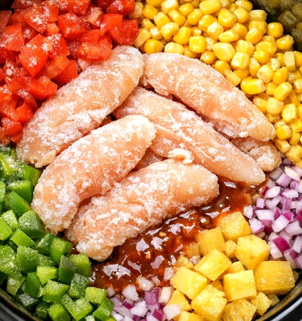 Slow Cooker Pineapple Salsa Chicken Recipe