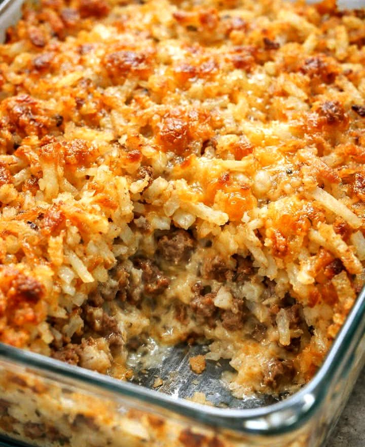 Amish Beef and Hashbrown Casserole